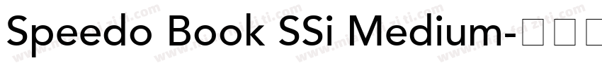 Speedo Book SSi Medium字体转换